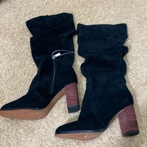 Splendid NEW Gladis slouch tall knee boots black size 6.5